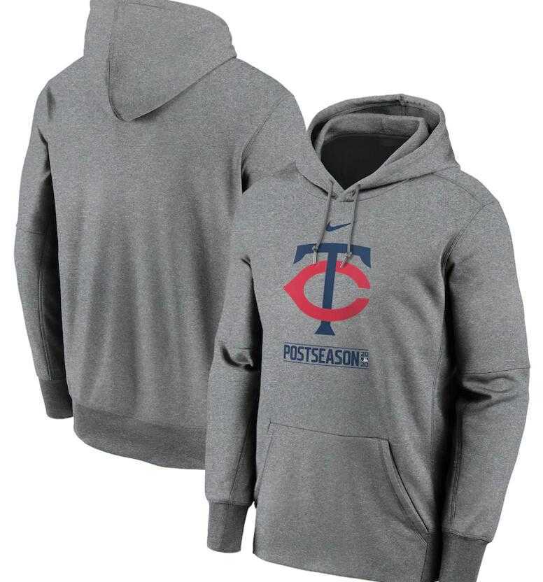 Men's Minnesota Twins Nike Gray 2020 Postseason Collection Pullover Hoodie,We sell and wholesale Men's Minnesota Twins Nike Gray 2020 Postseason Collection Pullover Hoodie on line form chian!